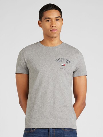 TOMMY HILFIGER Shirt 'Varsity' in Grey: front