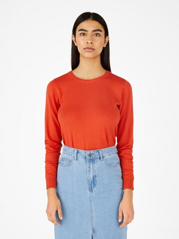 Pull-over 'Thess' OBJECT en rouge : devant