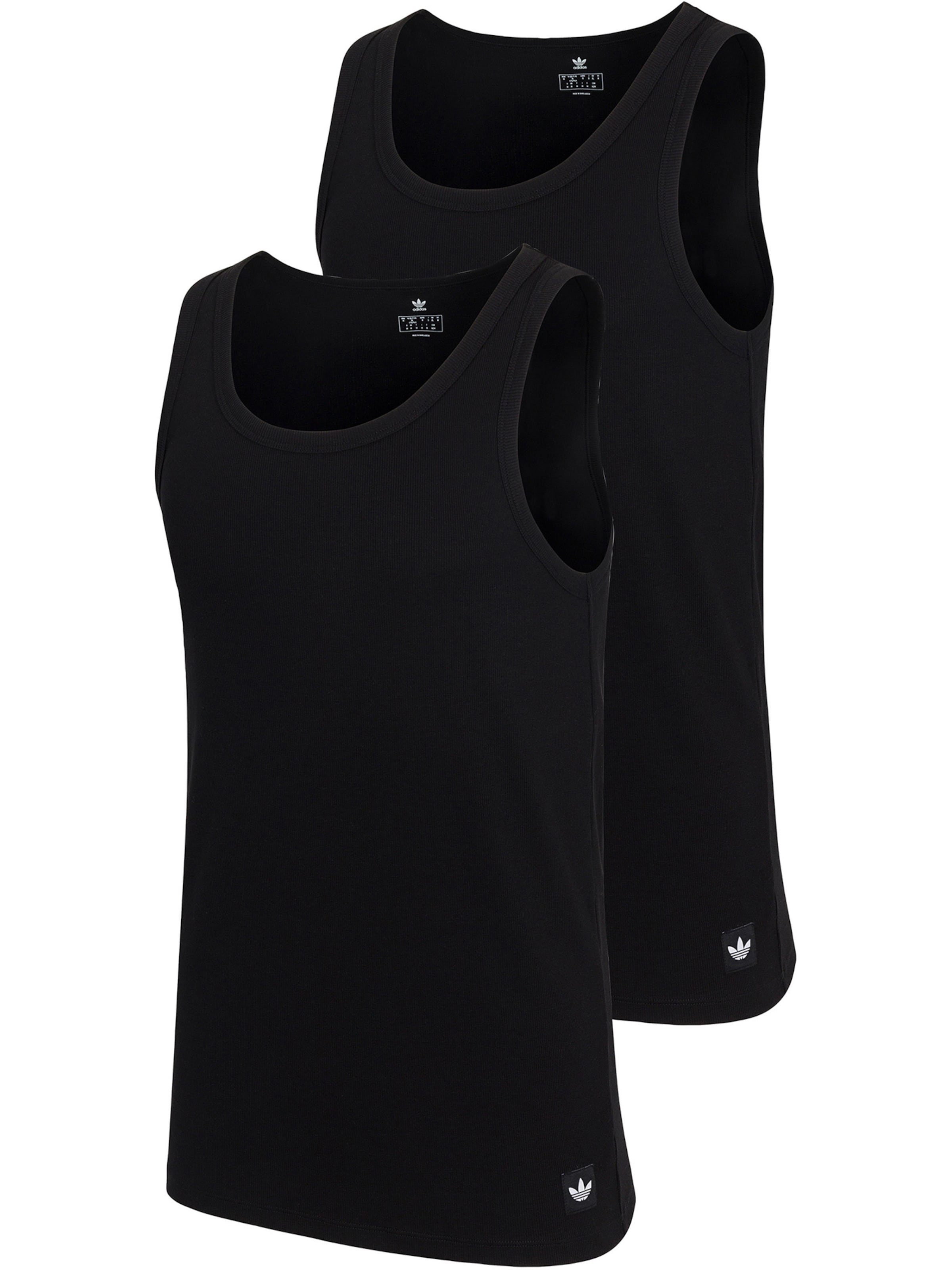 ADIDAS ORIGINALS Onderhemd in Zwart: voorkant