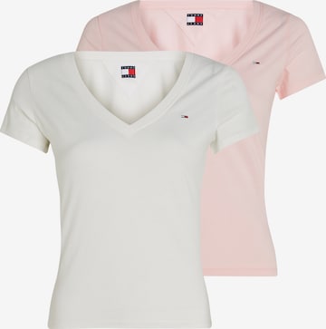 Tricou de la Tommy Jeans pe roz: față