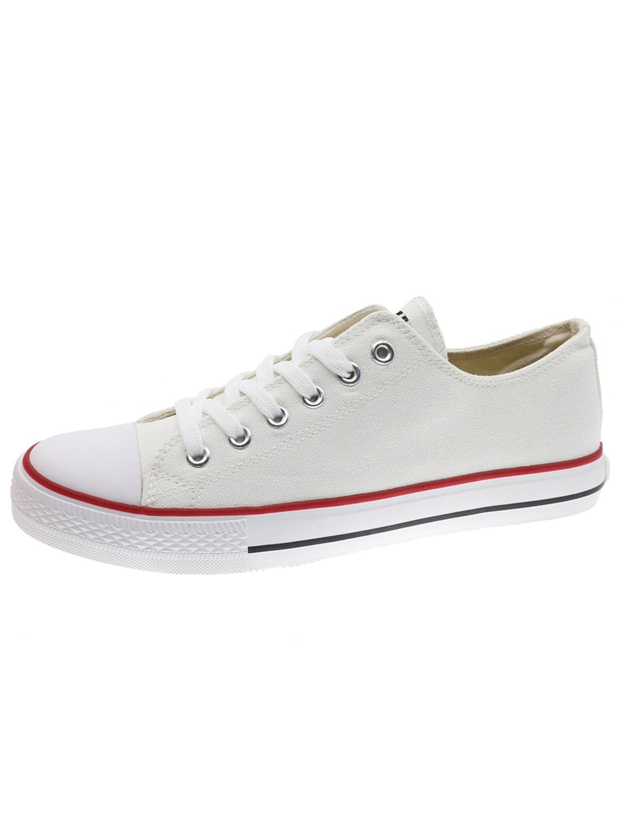 Beppi Schnürschuh 'Canvas Shoe'‌‌‌‌‌‌ in Weiß: Vorderseite