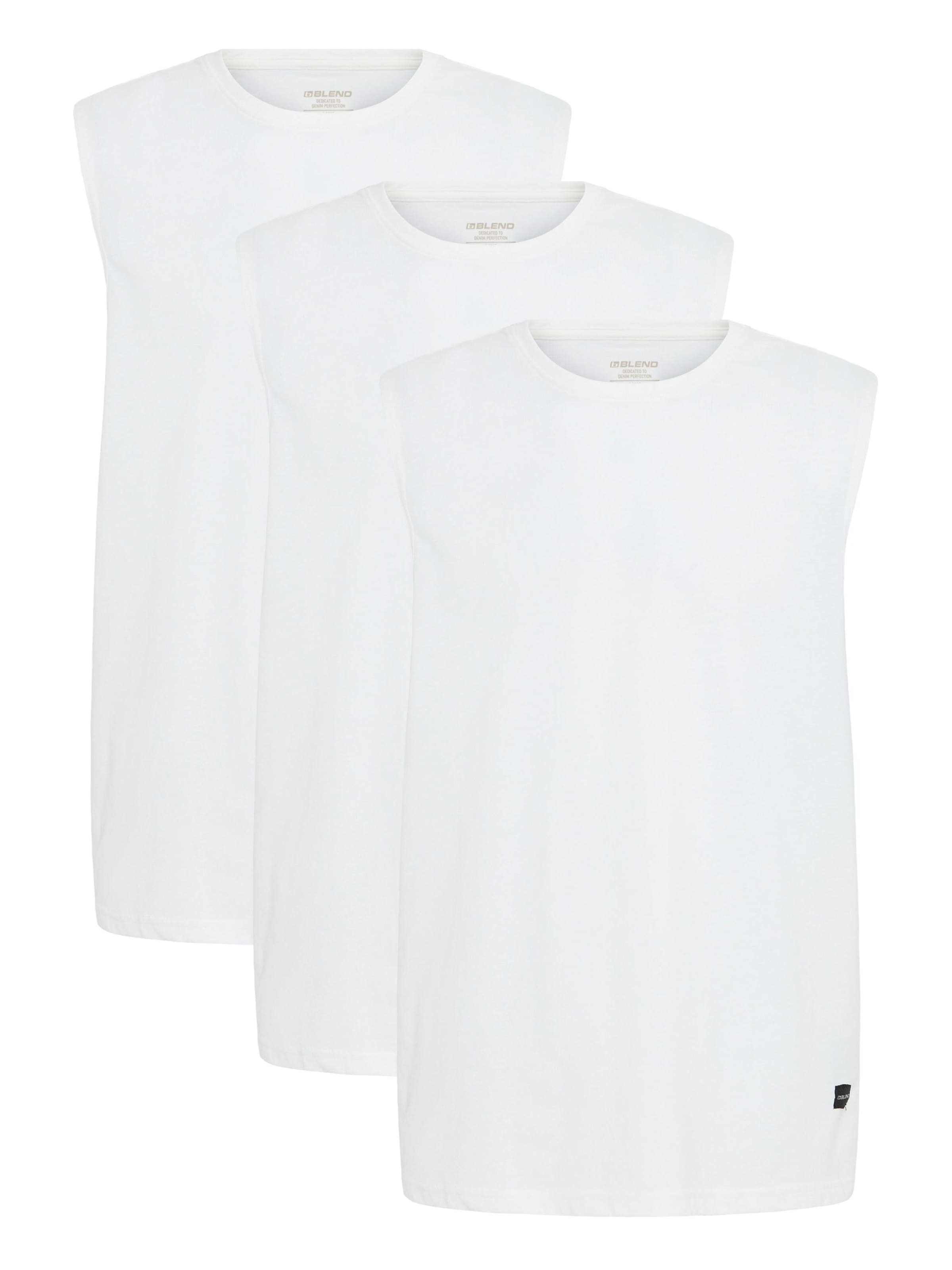 BLEND Shirt ' BHTank Top 3 Pack ' in White: front