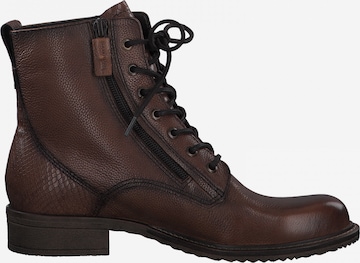 TAMARIS Lace-Up Ankle Boots in Brown