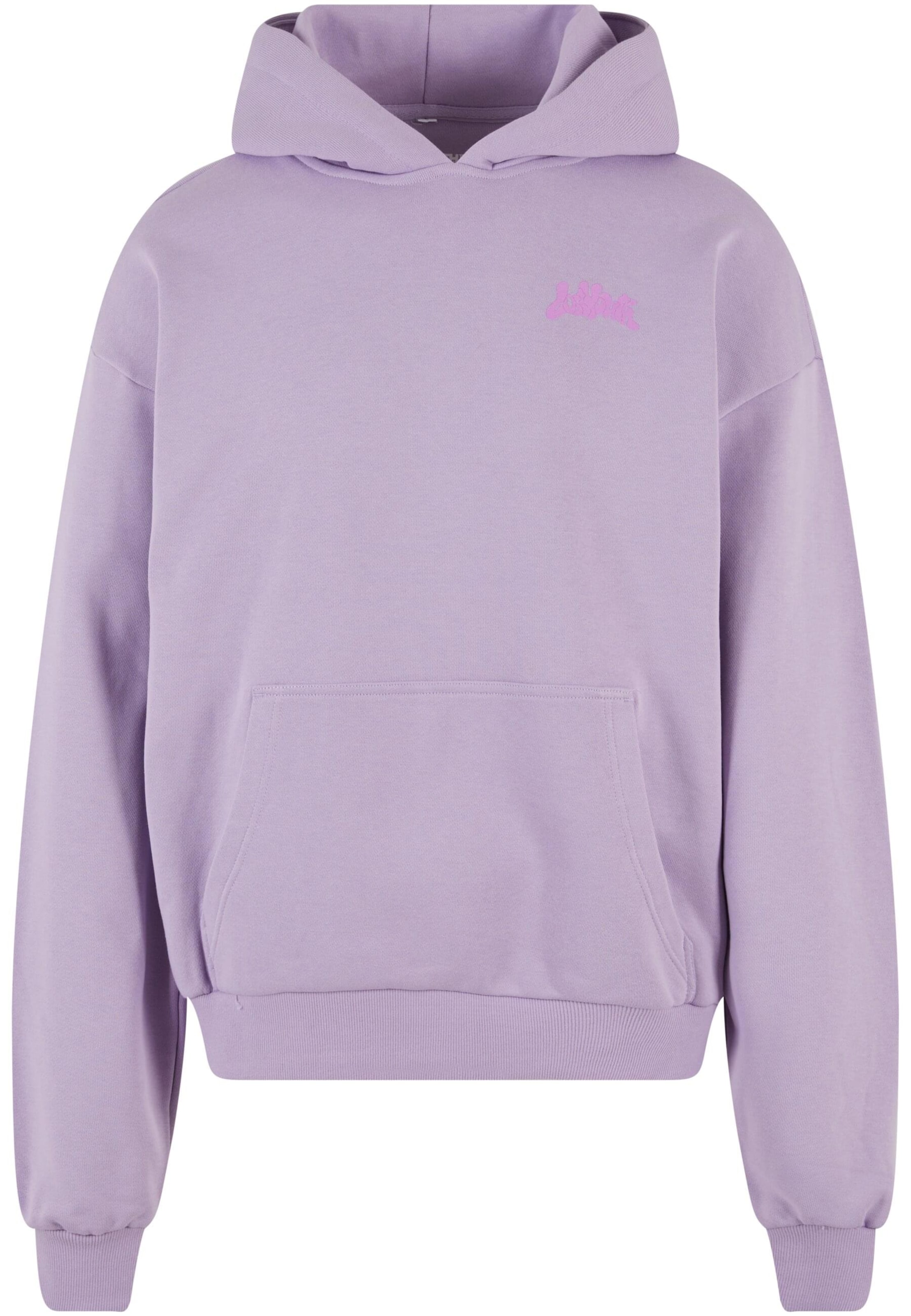 Felpa 'Blurry Blossom' di Lost Youth in lilla: frontale