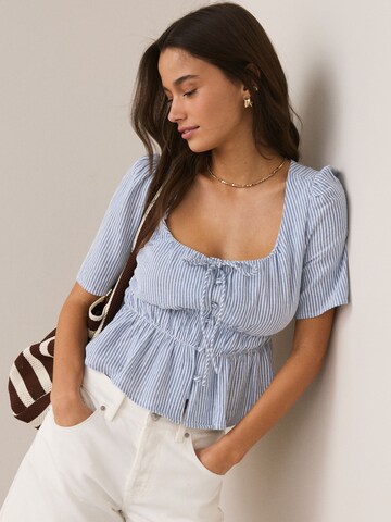 Next Bluse in Blau: Vorderseite