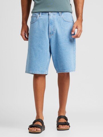 Lee Wide Leg Shorts  'ASHER SHORT' in Blau: Vorderseite