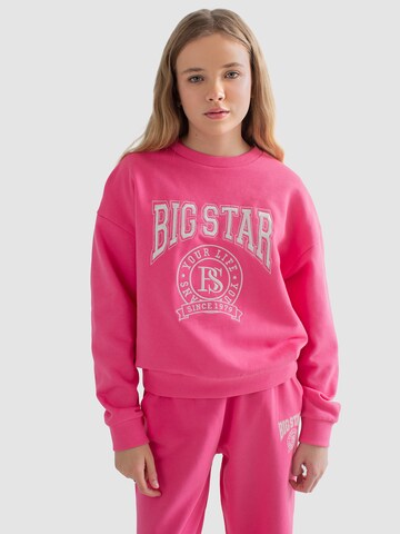 BIG STAR Sweatshirt 'GEORGINA' in Roze: voorkant
