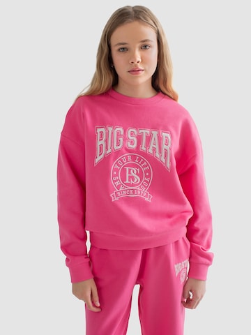 BIG STAR Sweatshirt 'GEORGINA' in Pink: front