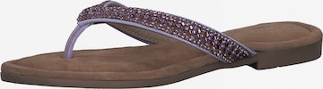 Tongs MARCO TOZZI en violet : devant