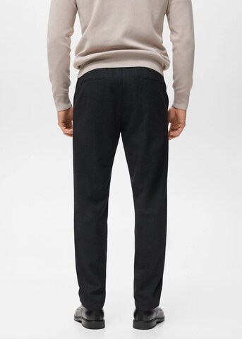 MANGO MAN Slim fit Pleat-Front Pants 'Murlo' in Blue