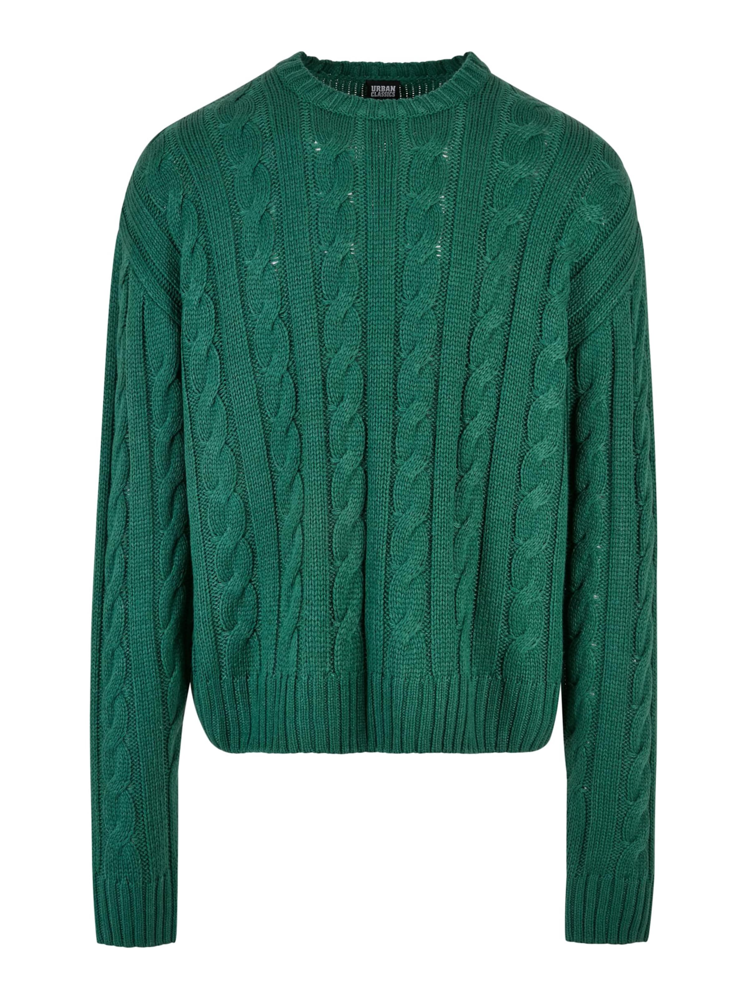 Pull-over Urban Classics en vert : devant