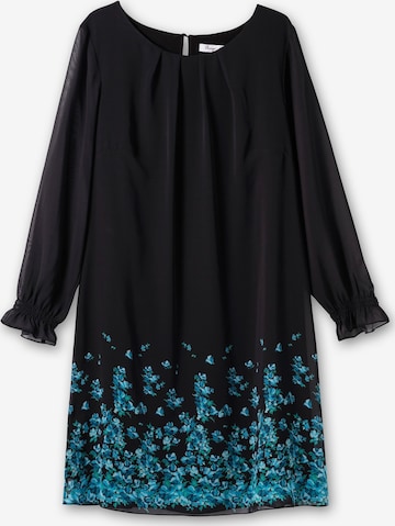 Robe-chemise SHEEGO en noir : devant