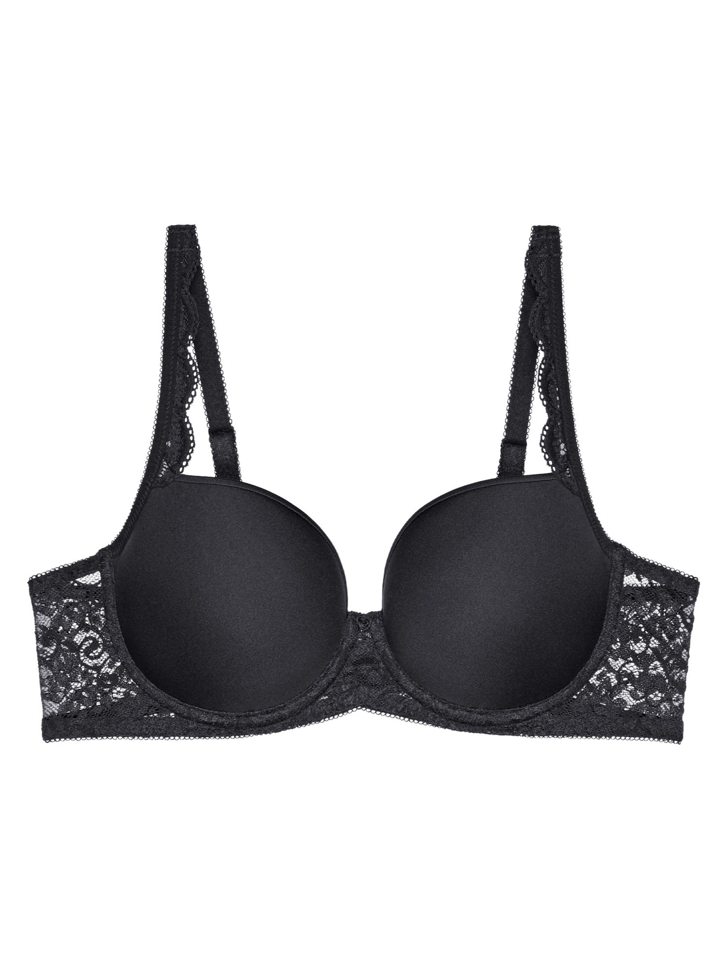 TRIUMPH T-shirt Bra 'Amourette' in Black: front