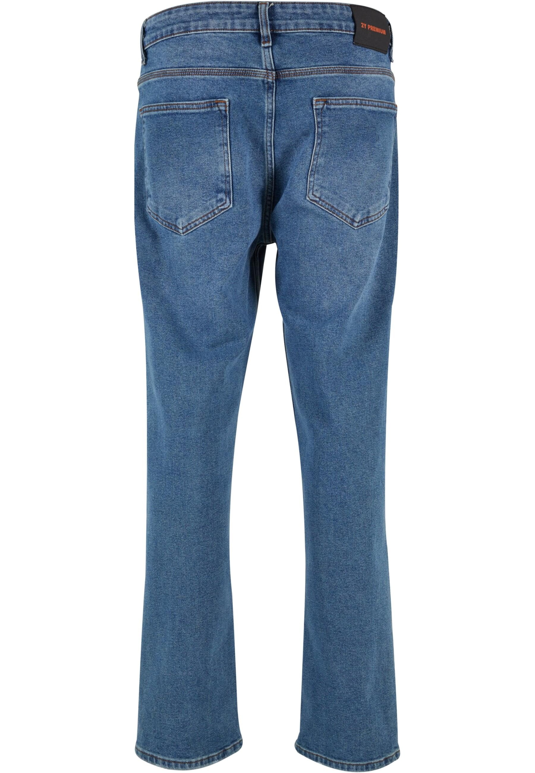 2Y Premium Flared Jeans in Blue