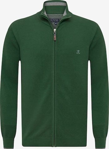 Sir Raymond Tailor Knit Cardigan 'Mass' in Green: front