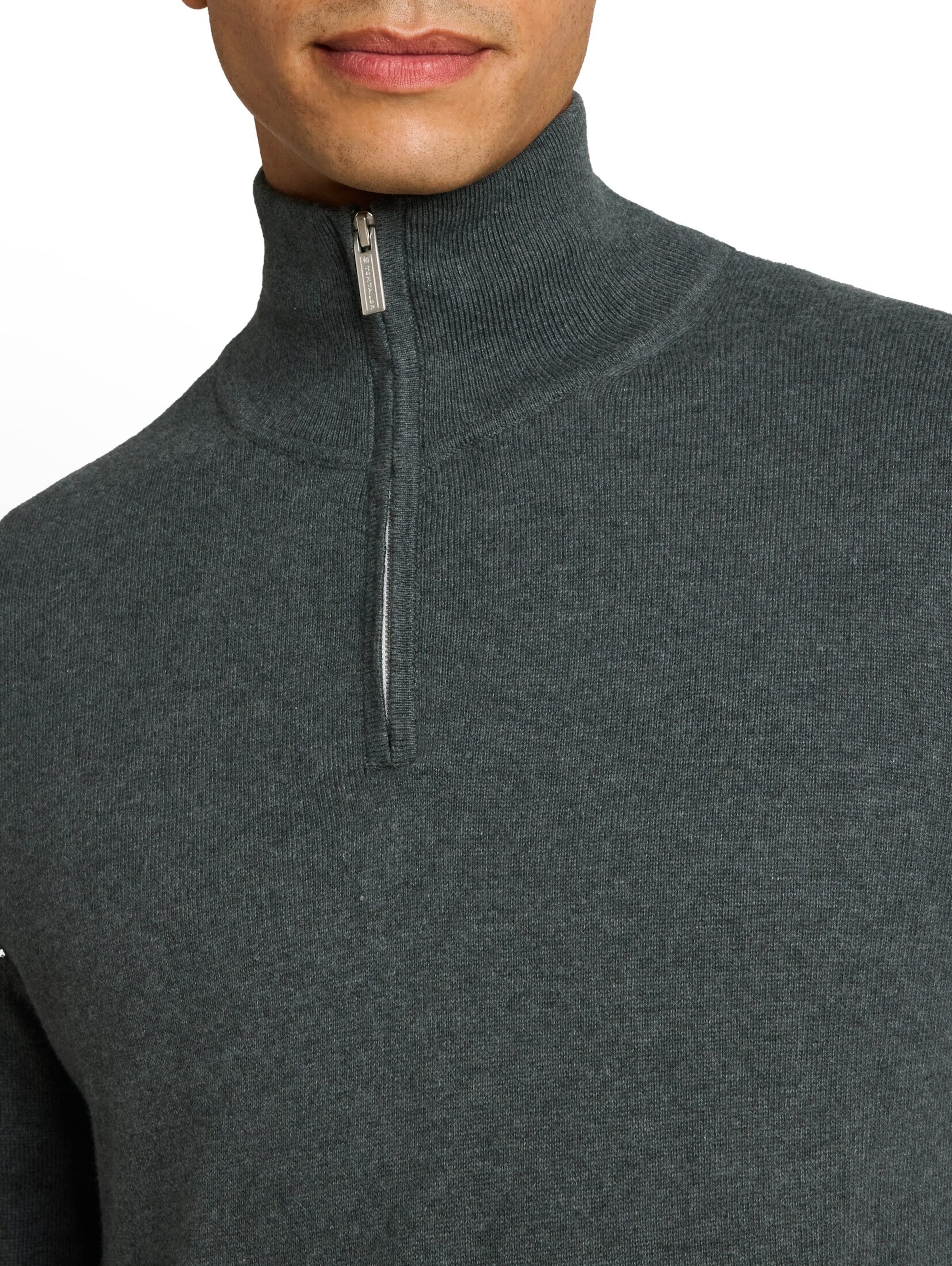 TOM TAILOR Sweater in Green
