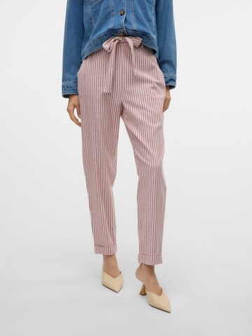 VERO MODA Slim fit Chino trousers 'VMLYA' in Red: front