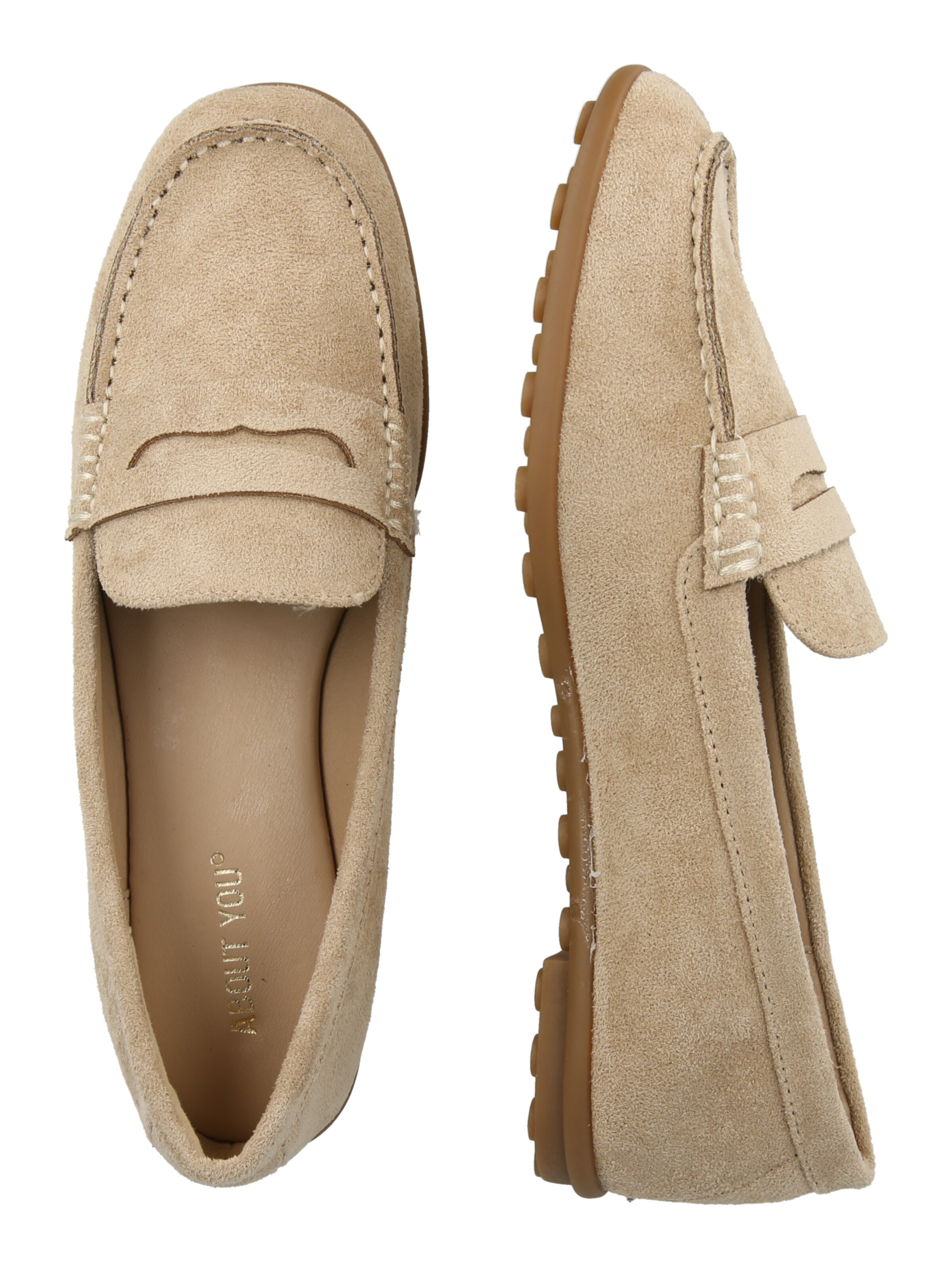 pilka ABOUT YOU Loaferai 'Aleyna'