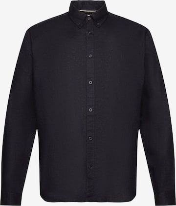 ESPRIT Regular fit Button Up Shirt in Black: front