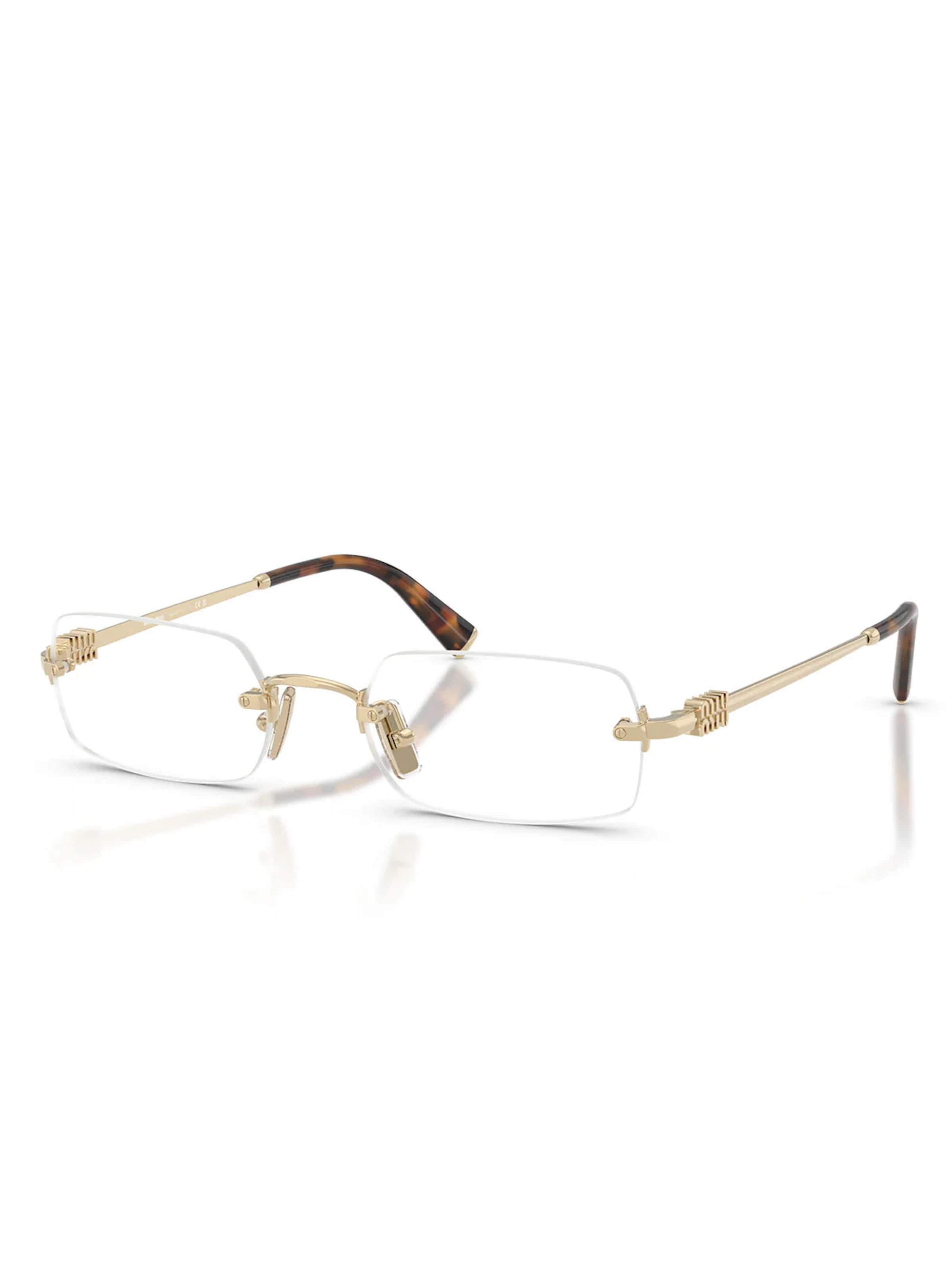 Miu Miu Glasses 'Miu Miu  MU50YV ZVN1O1' in Yellow: front