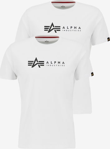 ALPHA INDUSTRIESMajica - bijela boja: prednji dio