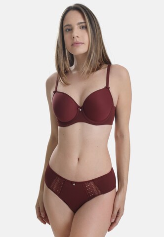 sassa T-shirt Bra 'LOVELY SECRET' in Red