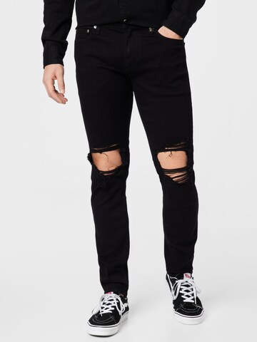 HOLLISTER Skinny Jeans in Black: front