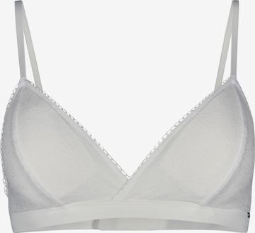 Skiny Triangle Bra in White: front