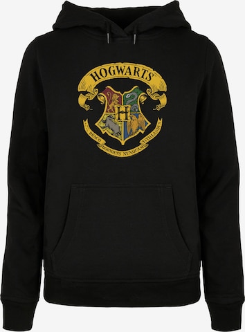 ABSOLUTE CULT Sweatshirt 'Harry Potter - Hogwarts Ribbon Crest' in Schwarz: Vorderseite