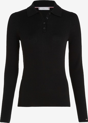 TOMMY HILFIGER Pullover 'Essential' in Schwarz: predná strana