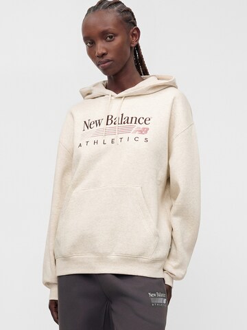 Bluză de molton de la new balance pe bej