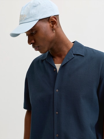 JACK & JONES - Comfort Fit Camisa 'JJGLOBAL' em azul