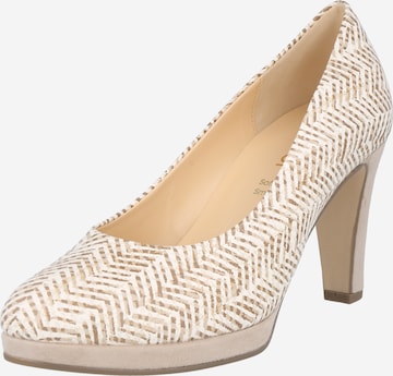 GABOR - Zapatos con plataforma en beige: frente