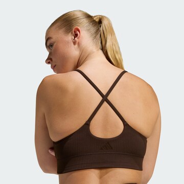 Bustier Soutien-gorge de sport 'All Me' ADIDAS PERFORMANCE en marron