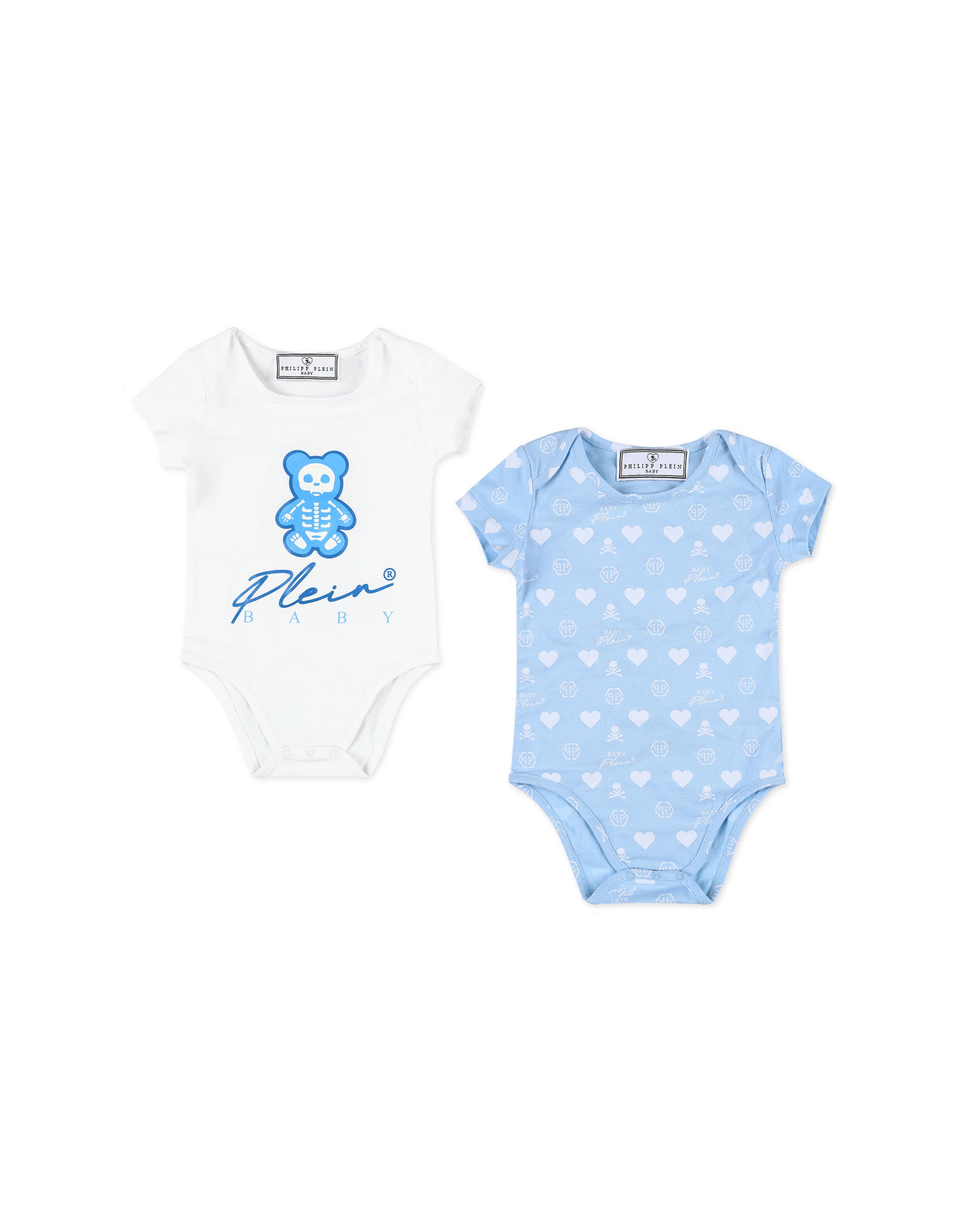 Barboteuse / body Philipp Plein en bleu : devant