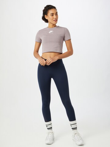NIKE Skinny Spodnie sportowe 'One' w kolorze niebieski