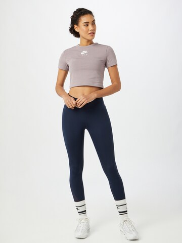 NIKE Skinny Športové nohavice 'One' - Modrá