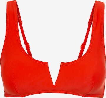 LSCN by LASCANA Bikini Top in Orange: front