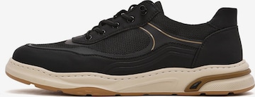 Baskets basses Derimod en noir : devant