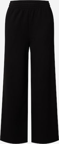 EDITED Wide leg Broek 'Sylvia' in Zwart: voorkant