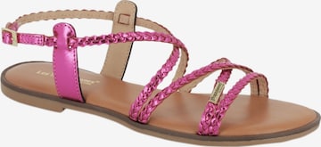 Sandales Les Tropéziennes en rose : devant