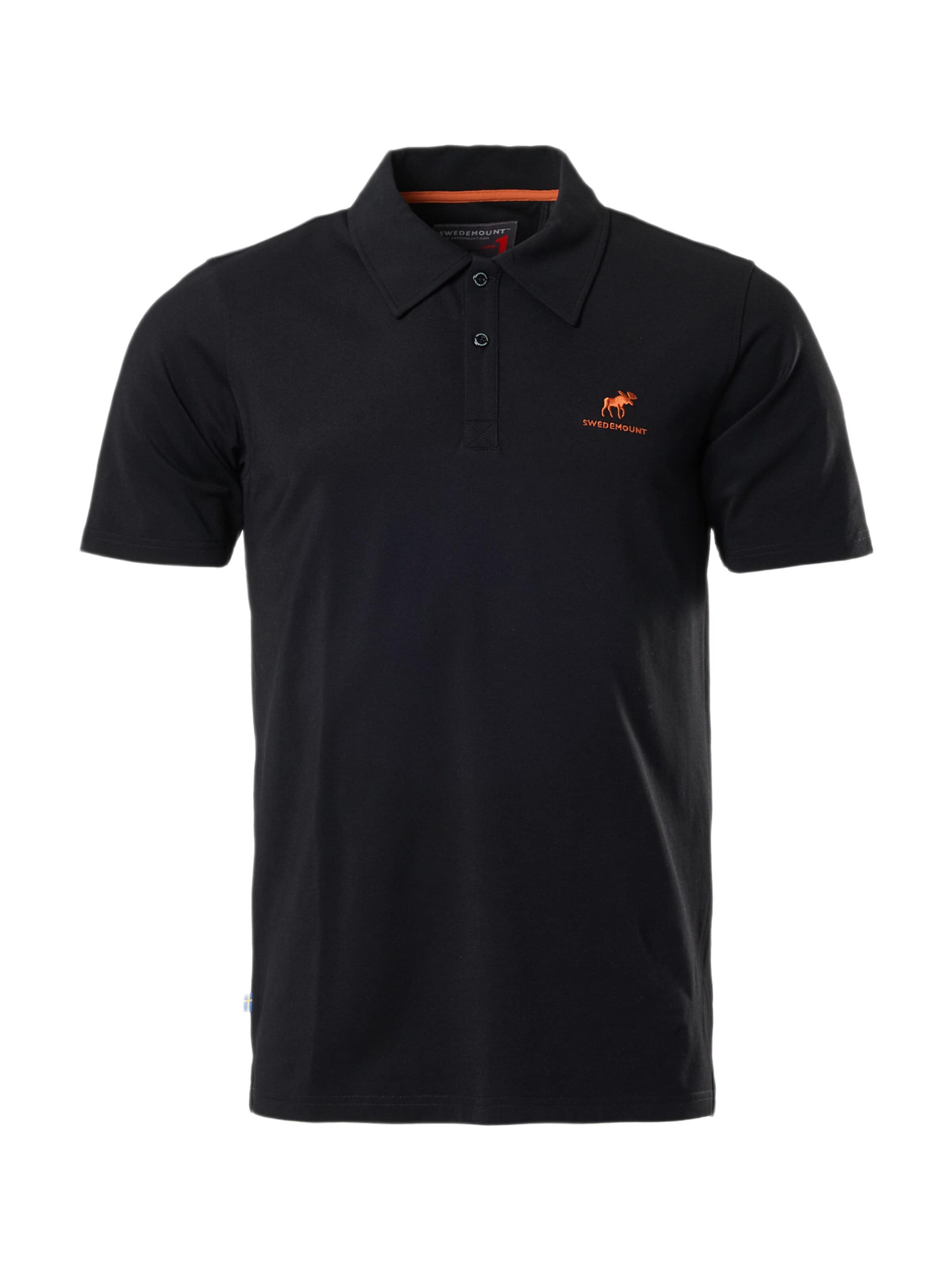 SWEDEMOUNT - Camiseta 'Elk' en negro: frente