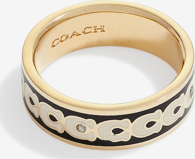 Žiedas iš COACH, spalva – Auksas / juoda, Prekių apžvalga