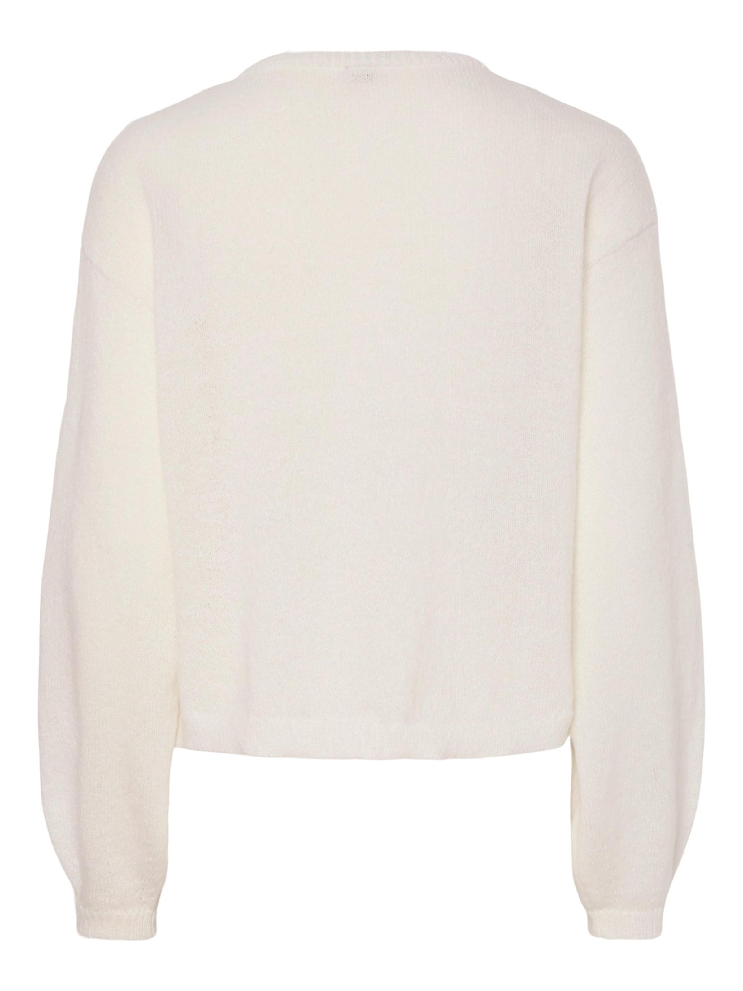 PIECES Knit cardigan 'PCIda' in White