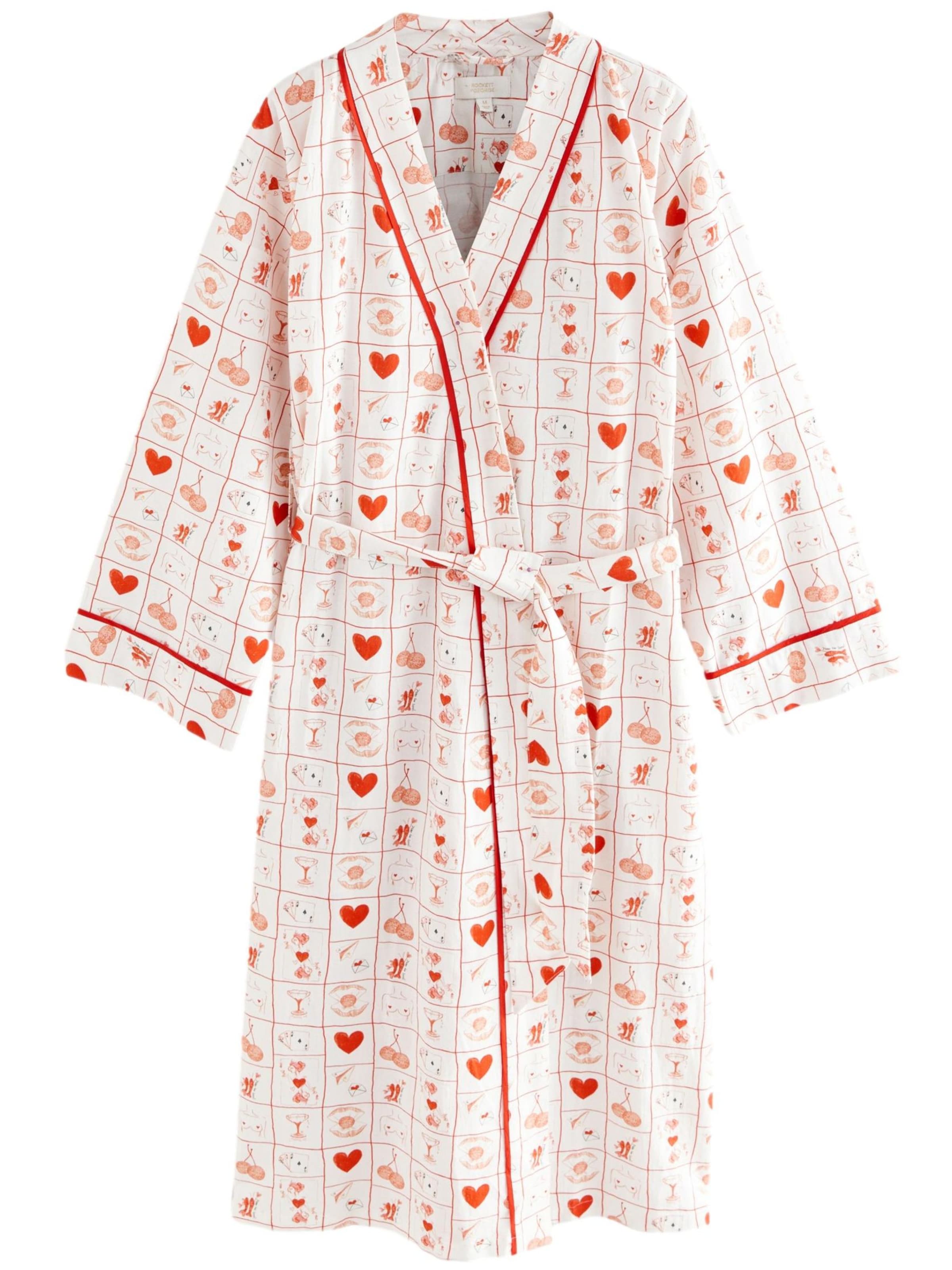 Rockett St George Ochtendjas in Beige: voorkant