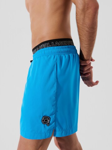 Pantaloncini da bagno 'Ikon' di Karl Lagerfeld in blu