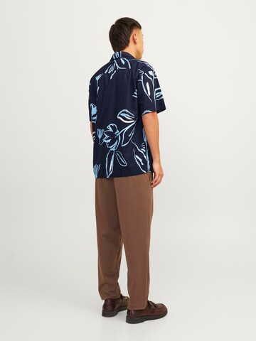 JACK & JONES - Ajuste confortable Camisa 'Palma Resort' en azul