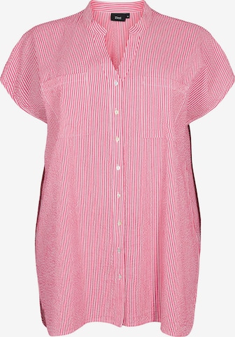 Zizzi Bluse i pink: forside