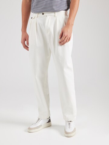regular Pantaloni con pieghe 'GREENWICH' di TOMMY HILFIGER in bianco: frontale