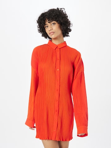 Samsøe Samsøe Košeľové šaty - oranžová: predná strana